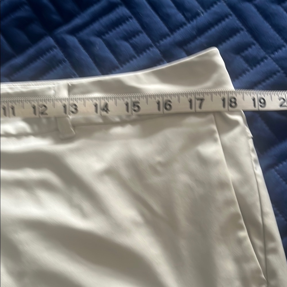 Cream color Nike Shorts with Tailored Flat Front Design - Picture 7 of 14